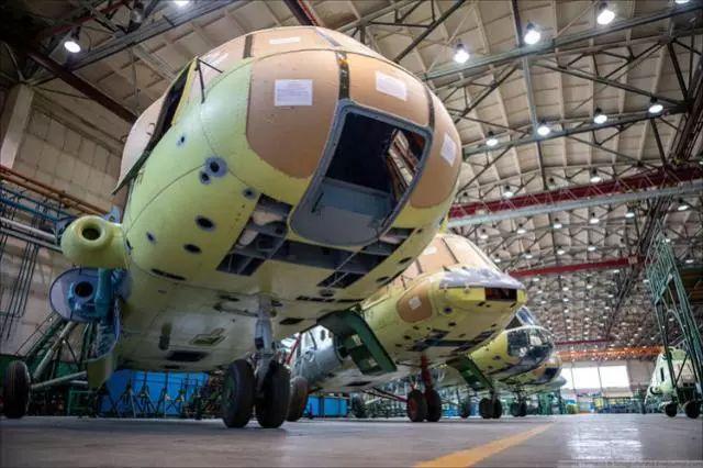 俄罗斯公开一直升机生产基地内部场景，历史已生产出90000架飞机