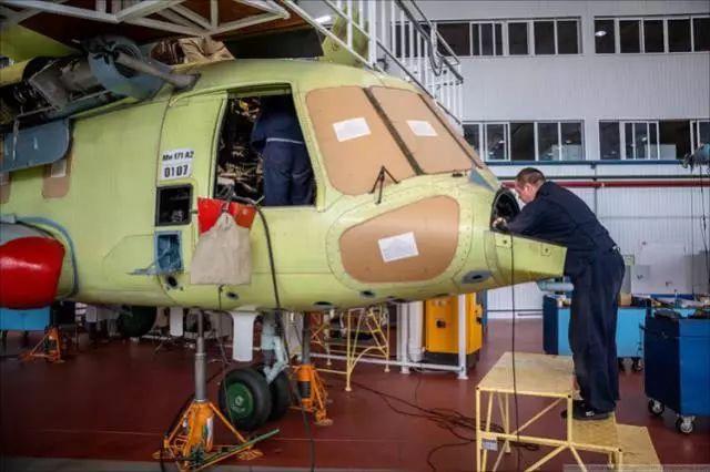 俄罗斯公开一直升机生产基地内部场景，历史已生产出90000架飞机